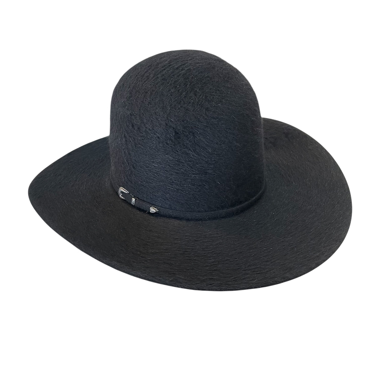 Rodeo King 10X Black Grizzly 6" Open Crown Felt Hat