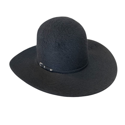 Rodeo King 10X Black Grizzly 6" Open Crown Felt Hat