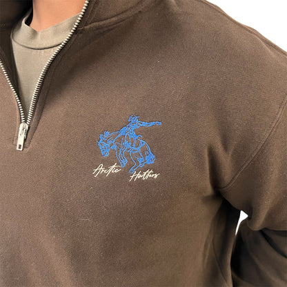 Arctic Hatters Bronc Chocolate Half Zip
