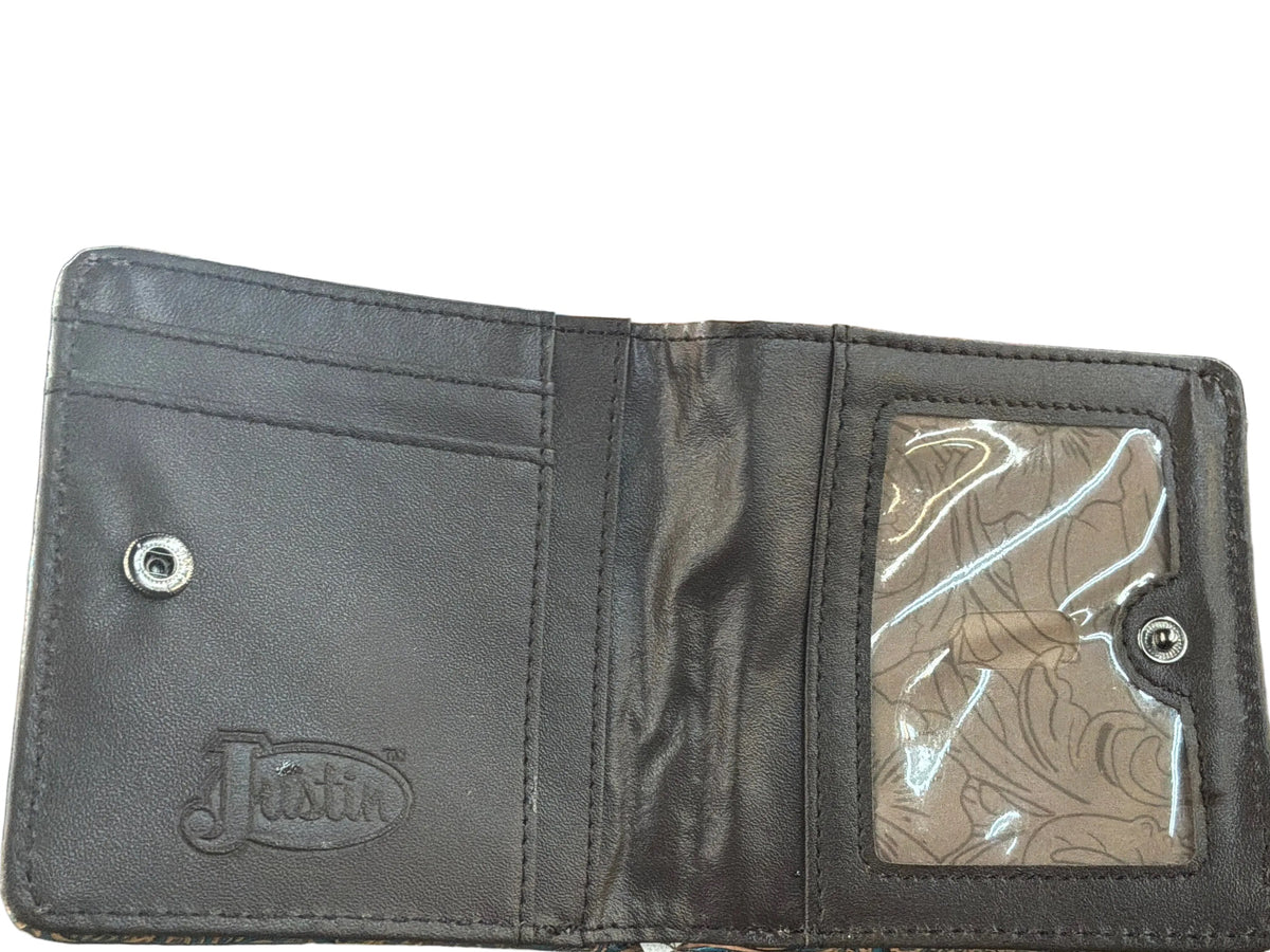 Justin Midi Wallet Embossed W/Concho 23055674W