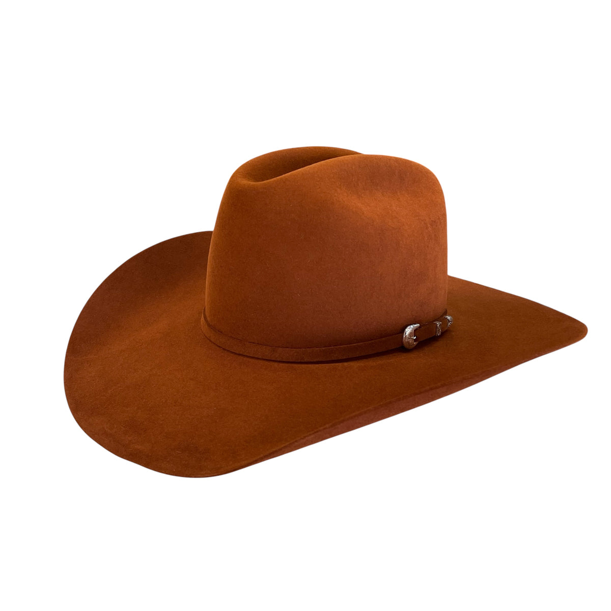 Resistol Midnight 6X Rust Felt Hat RB Crown