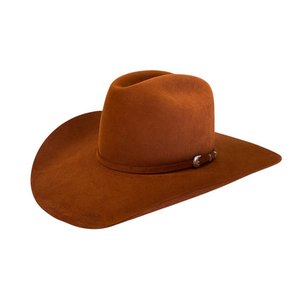 Resistol Midnight 6X Rust Felt Hat RB Crown