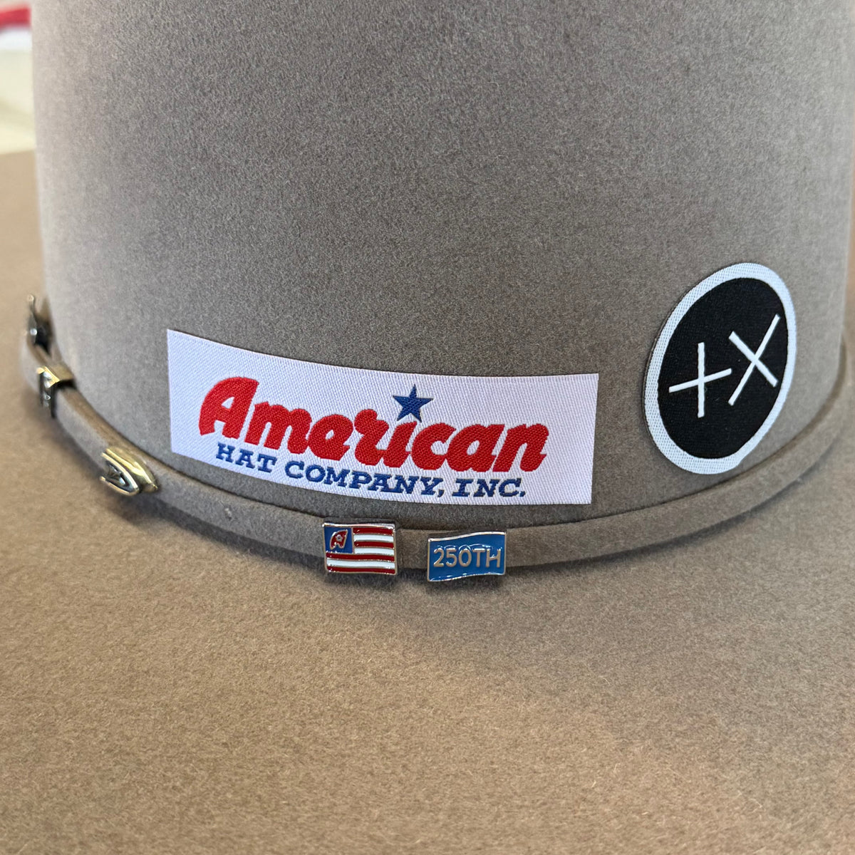 American Hat 100X 250th Edition Natural Felt Hat 6" Open Crown