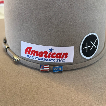American Hat 100X 250th Edition Natural Felt Hat 6" Open Crown