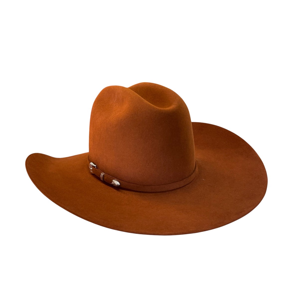 Resistol Midnight 6X Rust Felt Hat RB Crown