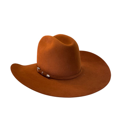 Resistol Midnight 6X Rust Felt Hat RB Crown