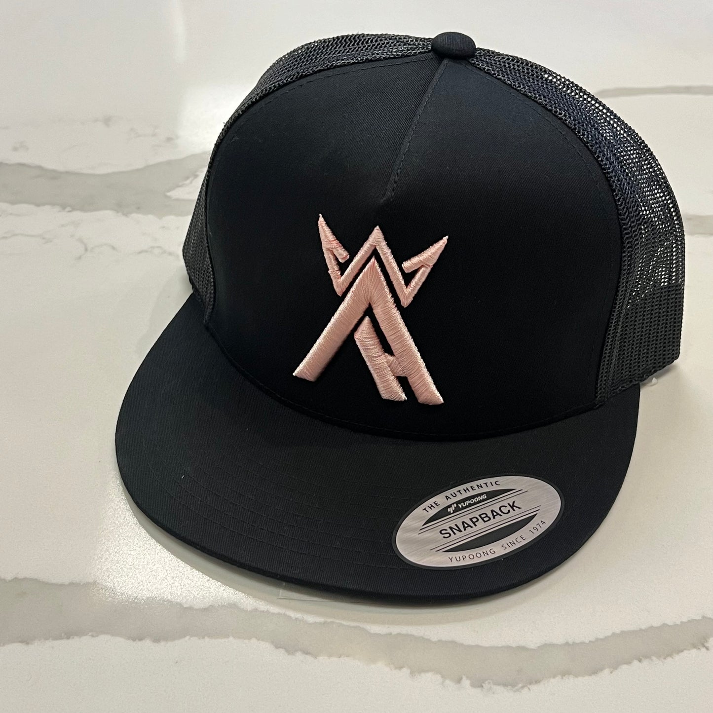 King Arctic Rose Gold B Trucker Hat