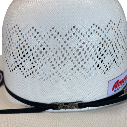 American Hat 8140 Straw 6" Open Crown