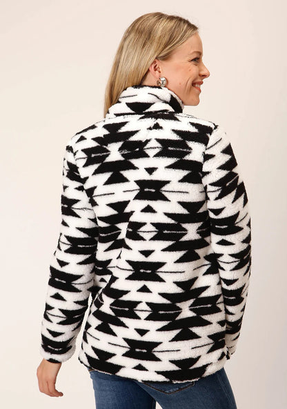 Women’s Roper Sherpa Sweater Black/White