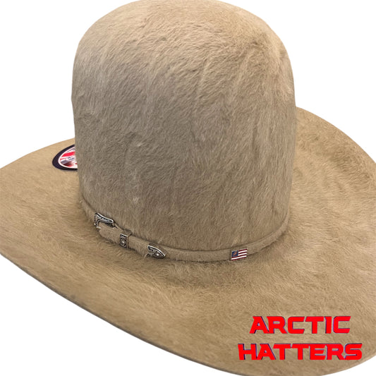 American Hat 20X Sahara Grizzly Felt Hat 7" Tall Crown