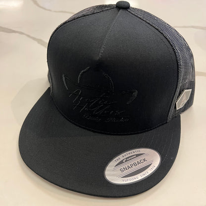 Arctic Hatters Hybrid Black Trucker Hat