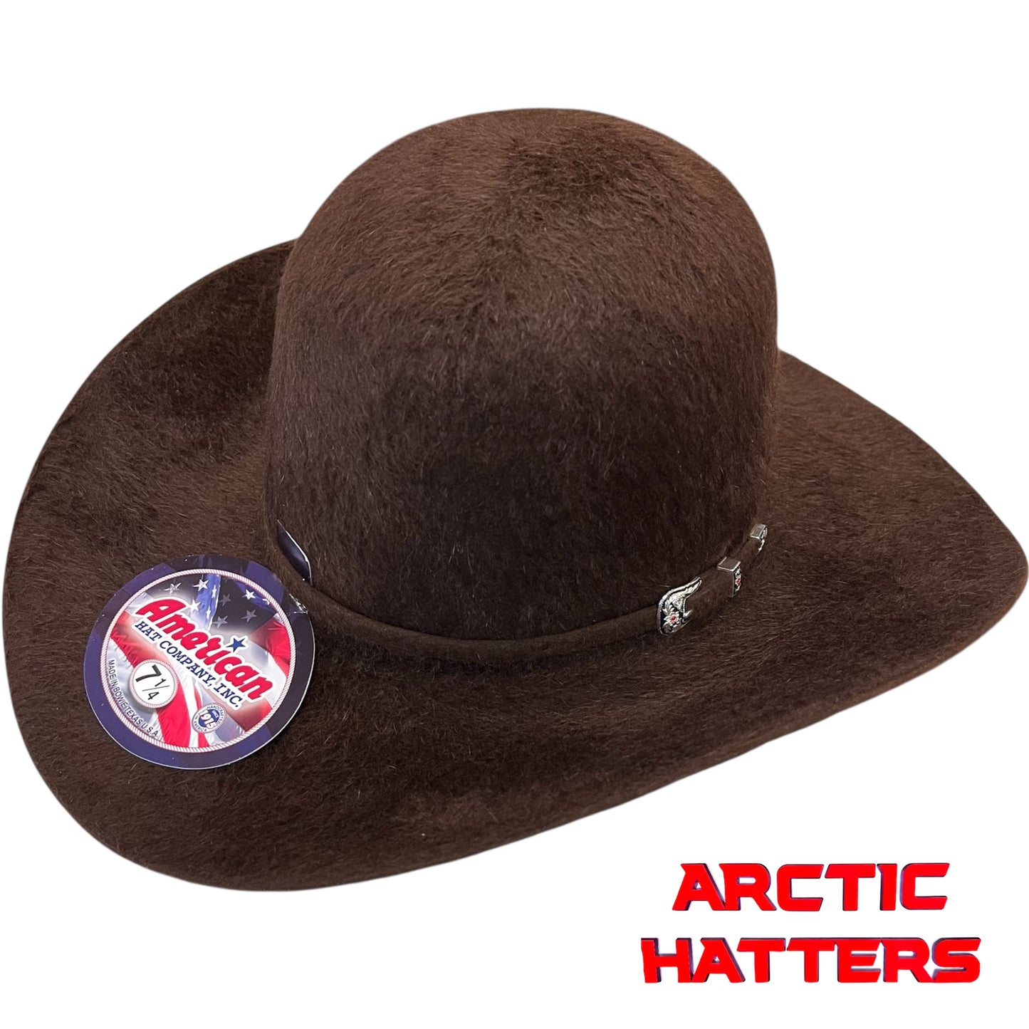 American Hat 20X Chocolate Grizzly Felt Hat 6" Crown