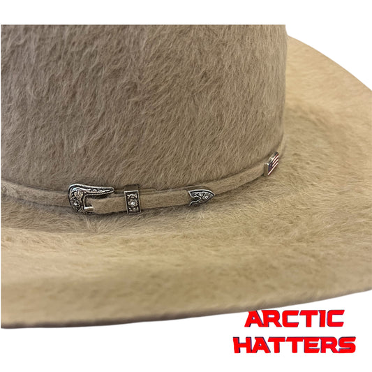American Hat 20X Sahara Grizzly Felt Hat 6" Crown
