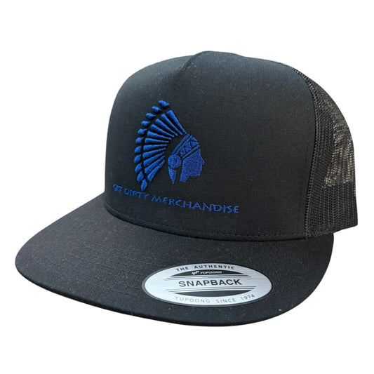 Get Dirty Merchandise Blue Lucy Blk/Blk Trucker Hat