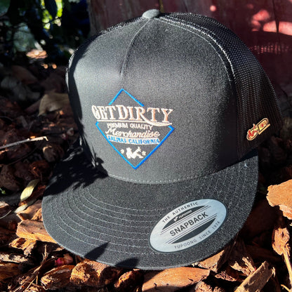 Get Dirty Merchandise BL/RG 505 Blk/Blk Trucker Hat