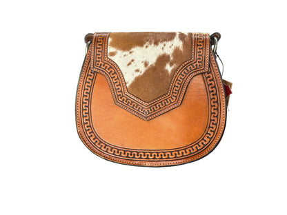 Justin Saddlebag Tan Serpentine W/ Hair On 2510250522