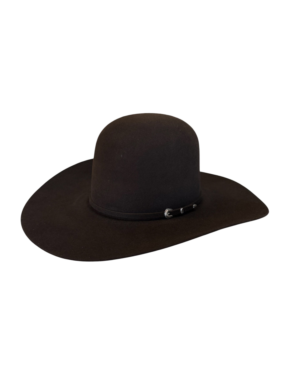 Rodeo King 7X Chocolate Open Crown Felt Hat