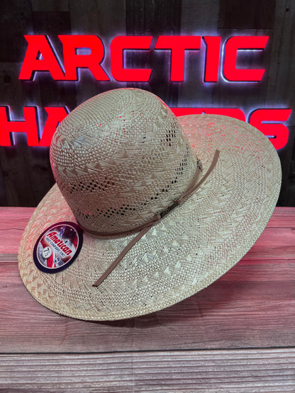 American Hat 1804 Straw 6" Open Crown