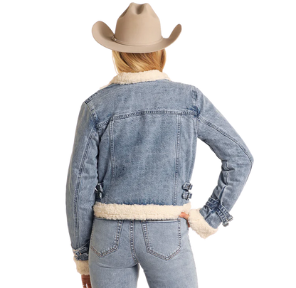 Women's Sherpa Lined Denim Jacket