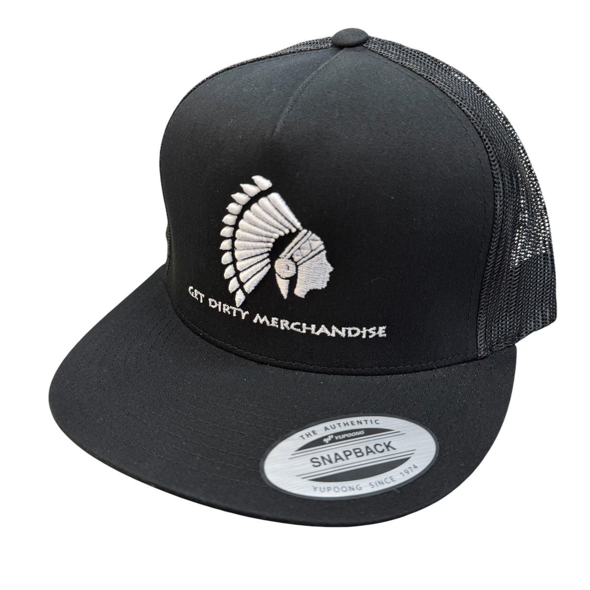Get Dirty Merchandise White Lucy Blk/Blk Trucker Hat