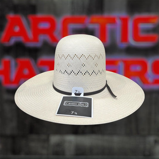Rodeo King King Aztec Straw Hat Open Crown