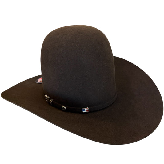 American Hat 10X Chocolate Felt Hat 7" Tall Crown