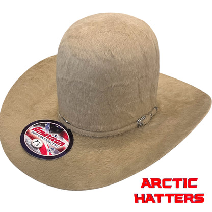 American Hat 20X Sahara Grizzly Felt Hat 7" Tall Crown