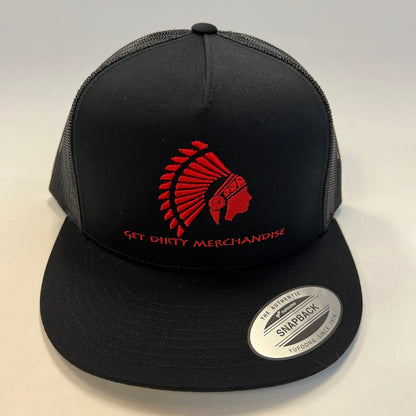 Get Dirty Merchandise Red Lucy Blk/Blk Trucker Hat