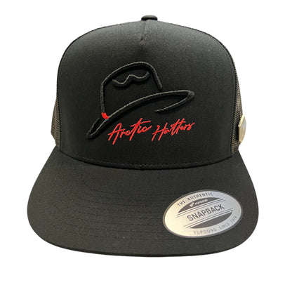 Arctic Hatters Black Cutters 2.0 Black Trucker Hat
