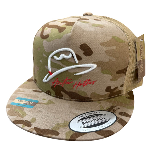 Arctic Hatters White Cutters 2.0 Camo Trucker Hat