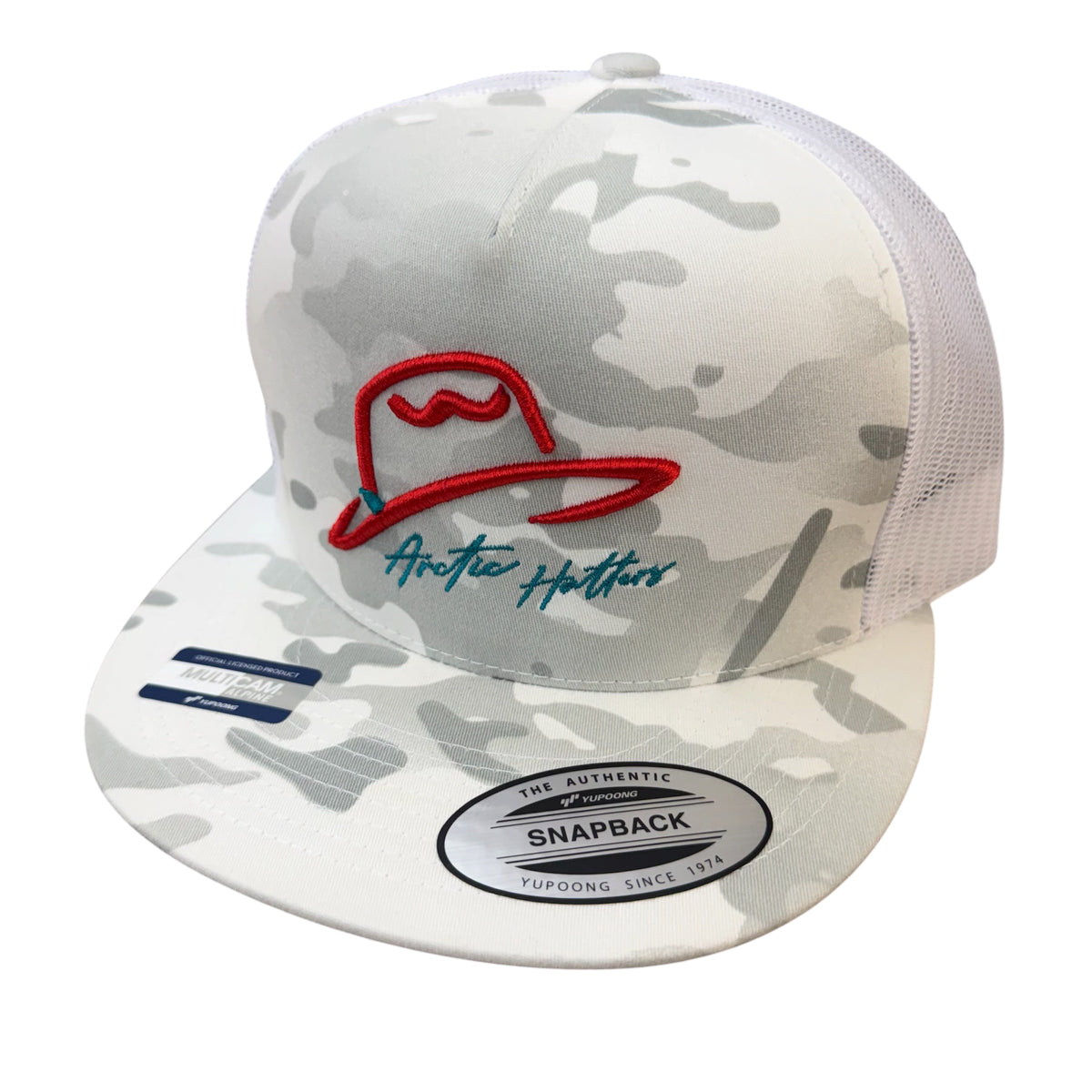 Arctic Hatters White Cutters 2.0 White Camo Trucker Hat