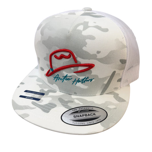 Arctic Hatters White Cutters 2.0 White Camo Trucker Hat