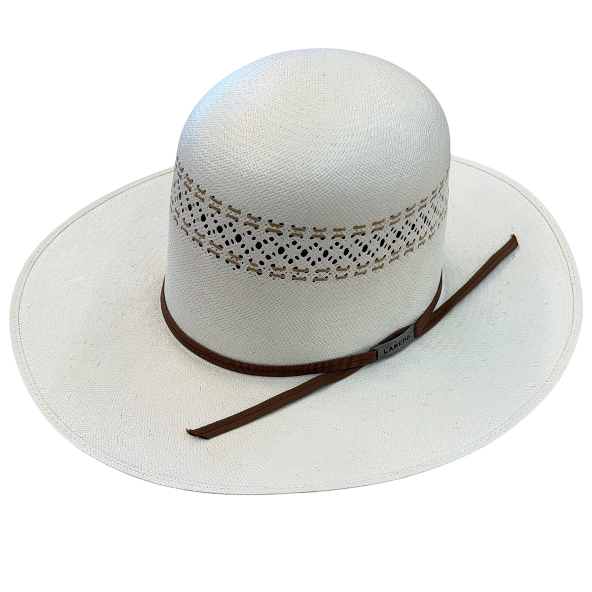 AHXEP Strait 7" Tall Crown Straw Hat