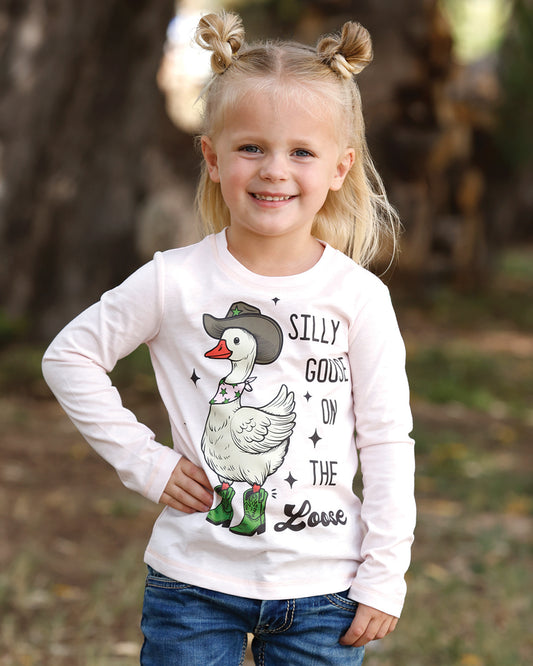 Toddler Silly Goose On the Loose Long Sleeve Pink CTK8860010