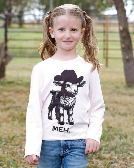 Girls Meh Long Sleeve T-Shirt PINK CTK8990012