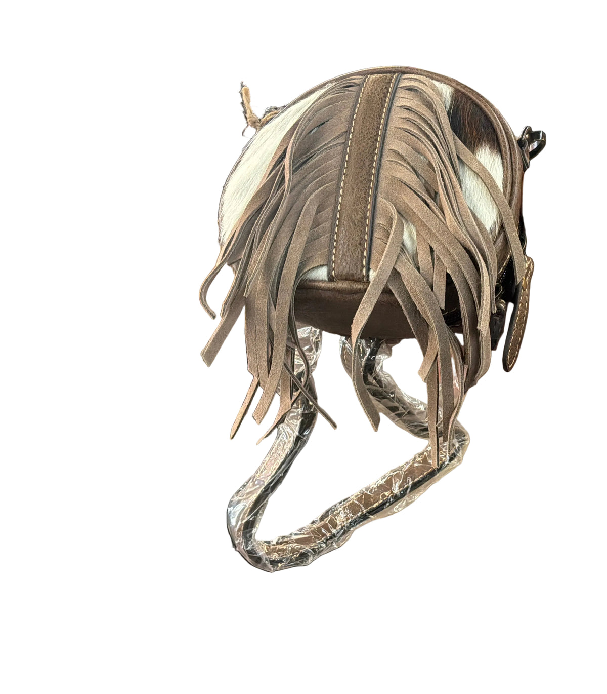 Tony Lama Canteen Crossbody Hair-On Hide W/ Fringe 22094835HAR