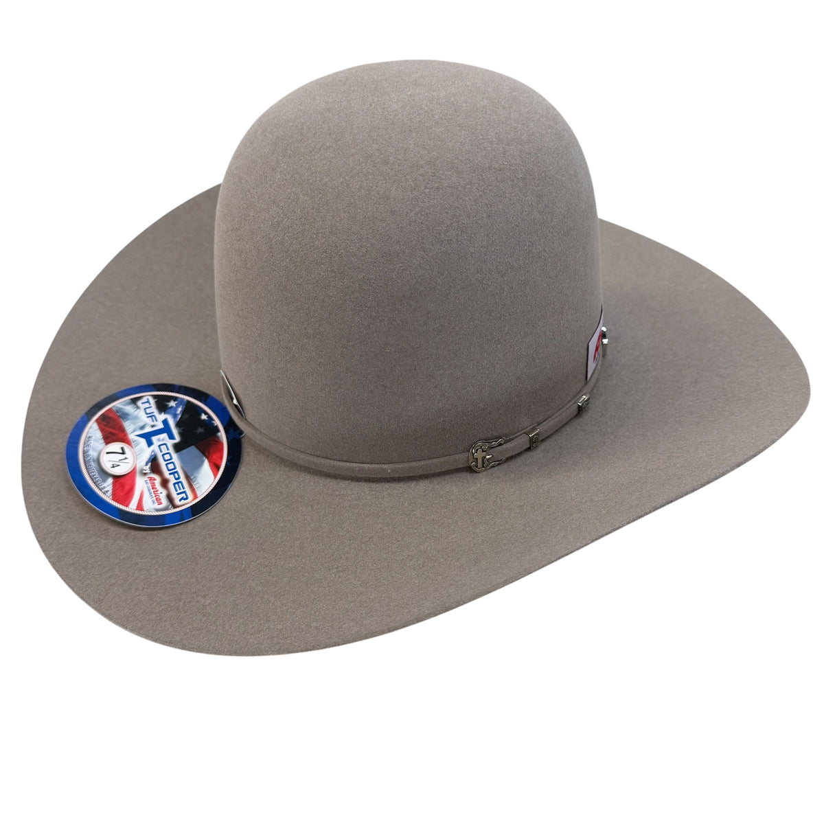 American Hat 40X Natural Felt Hat 6" Open Crown Tuf Cooper Collection