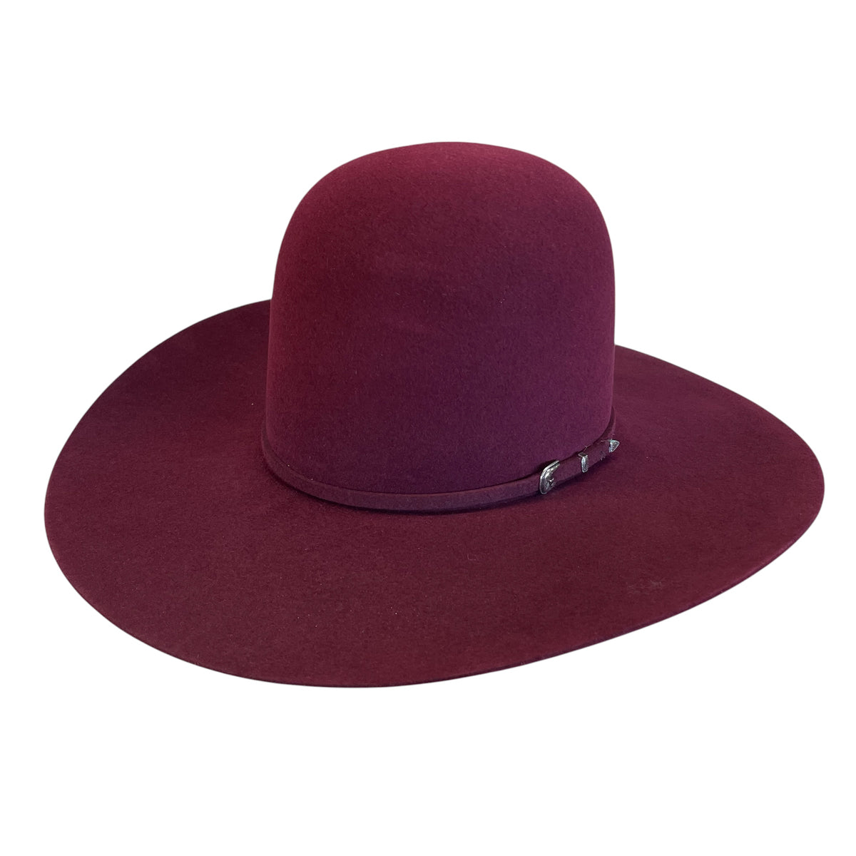 Rodeo King 7X Merlot Open Crown Felt Hat