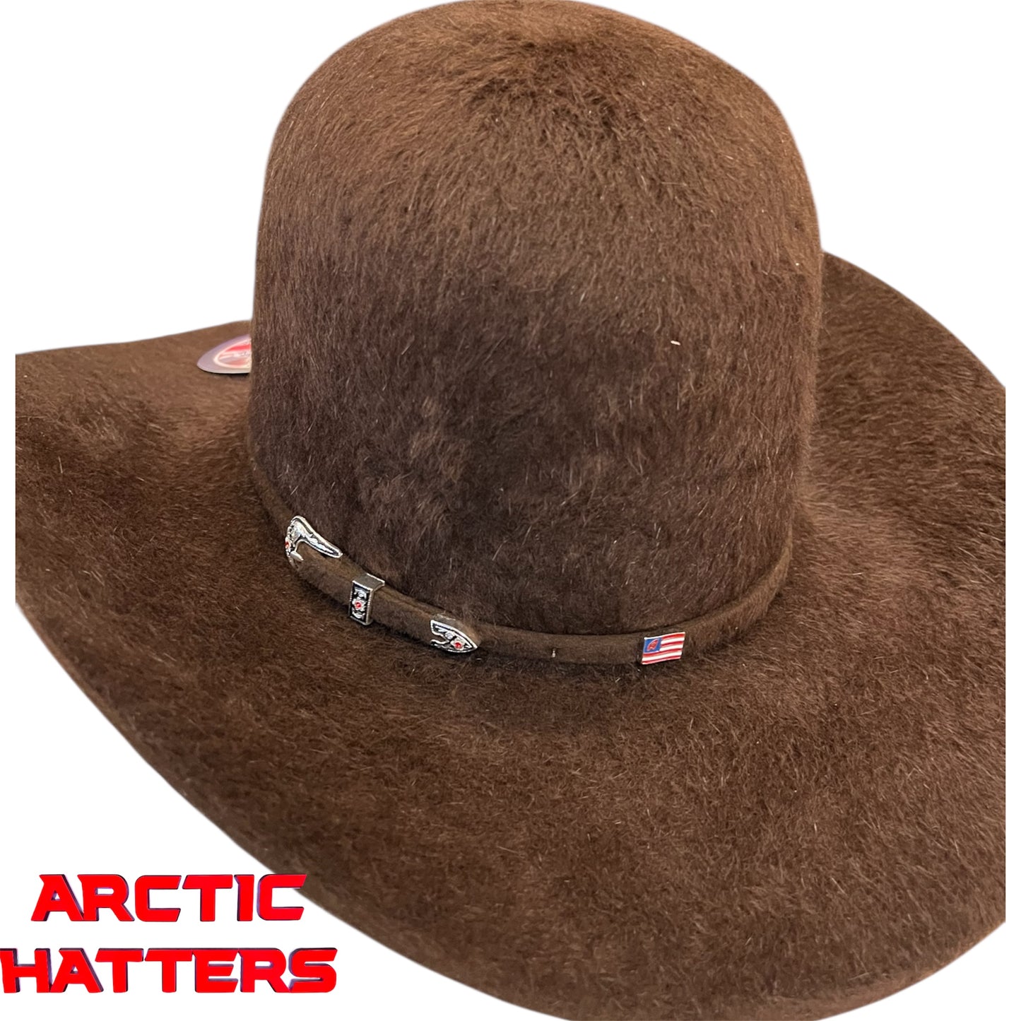 American Hat 20X Chocolate Grizzly Felt Hat 6" Crown