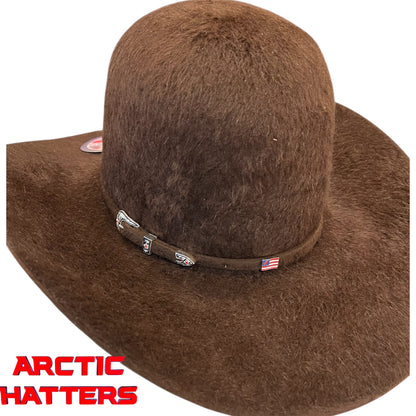 American Hat 20X Chocolate Grizzly Felt Hat 6" Crown