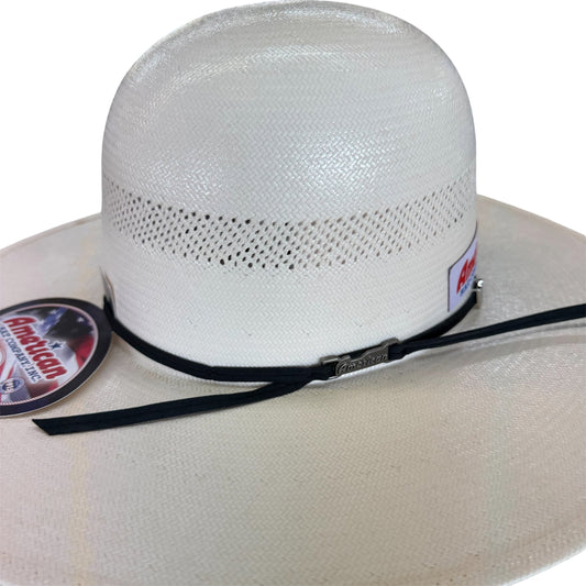 American Hat 7104 Straw 6" Open Crown