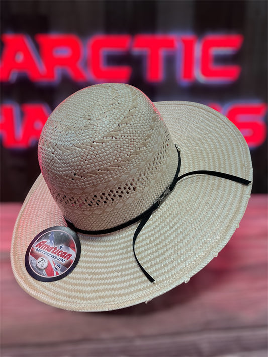 American Hat 845 Straw 6" Open Crown