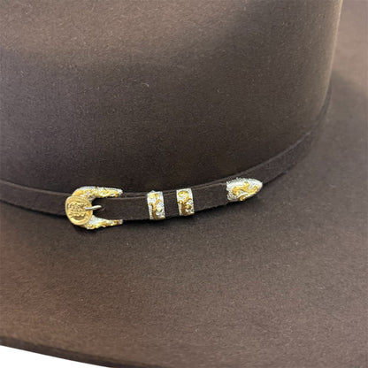 Stetson El Presidente GE 100X Chocolate Felt 4 1/4" Profile 75