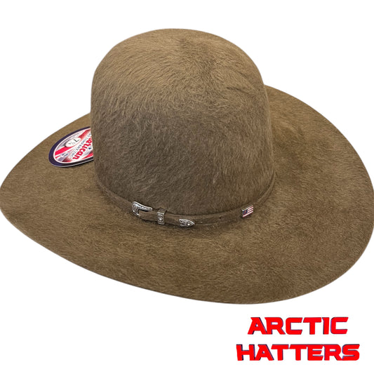 American Hat 20X Pecan Grizzly Felt Hat 6" Crown