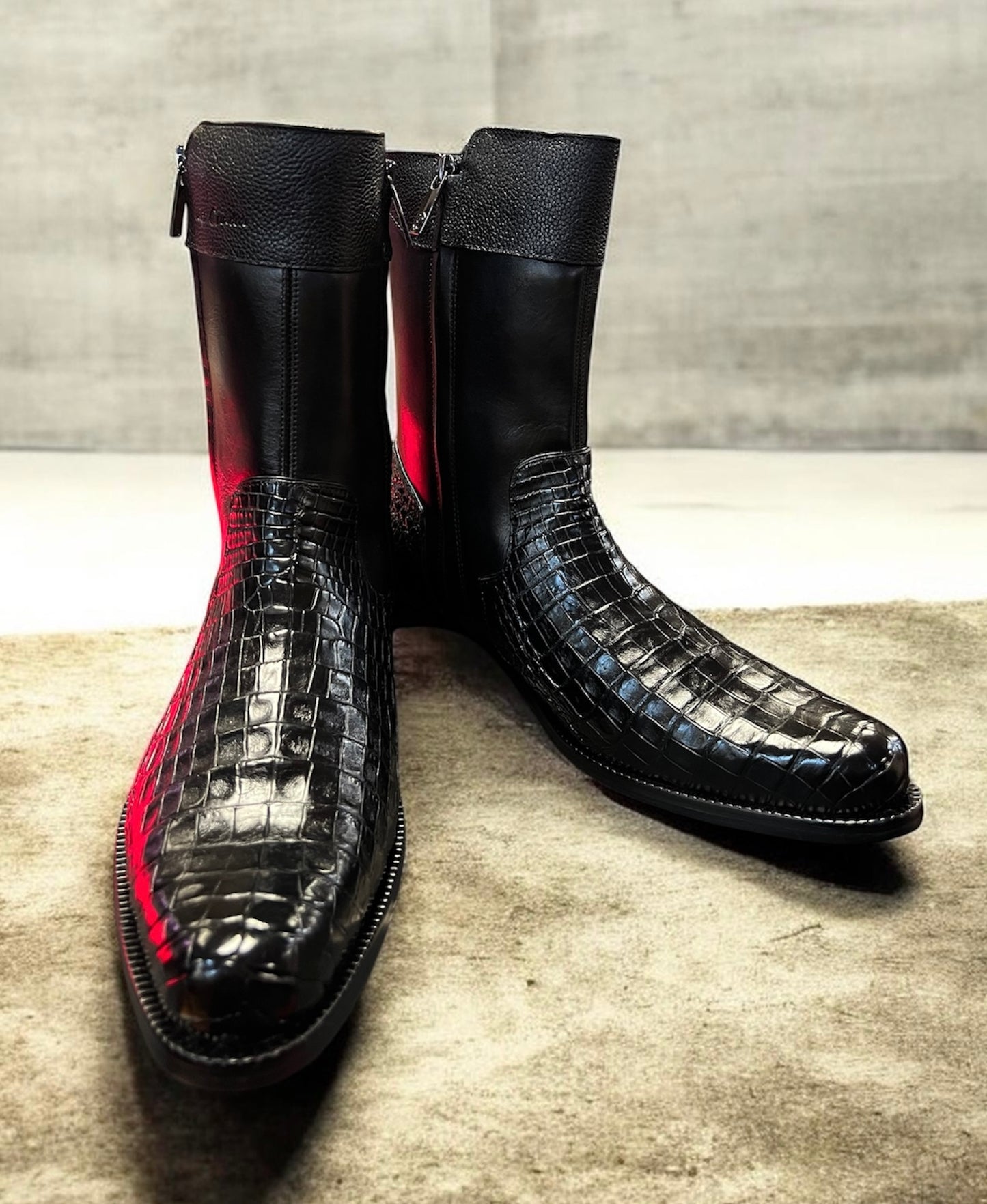 Men’s Franco Cuadra Caiman Botin Negro FC865