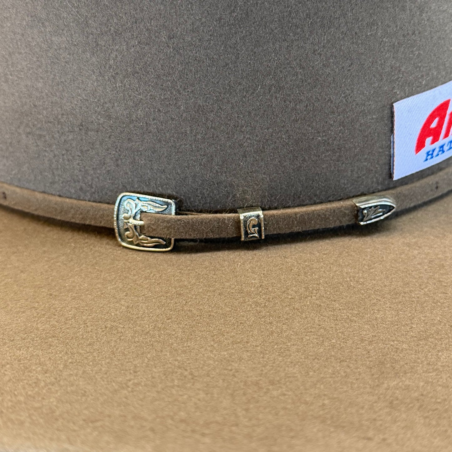 American Hat 100X 250th Edition Pecan Felt Hat 6" Open Crown