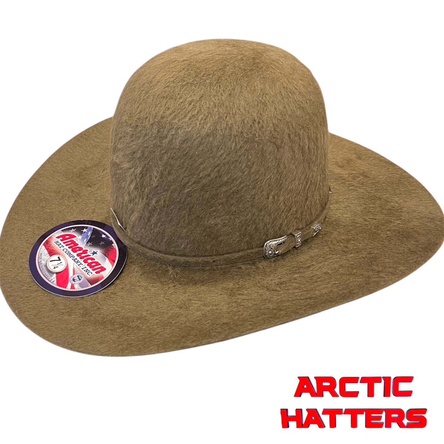 American Hat 20X Pecan Grizzly Felt Hat 6" Crown