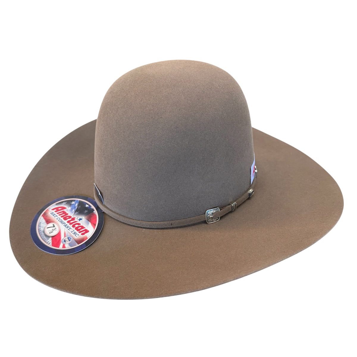 American Hat 100X 250th Edition Pecan Felt Hat 6" Open Crown