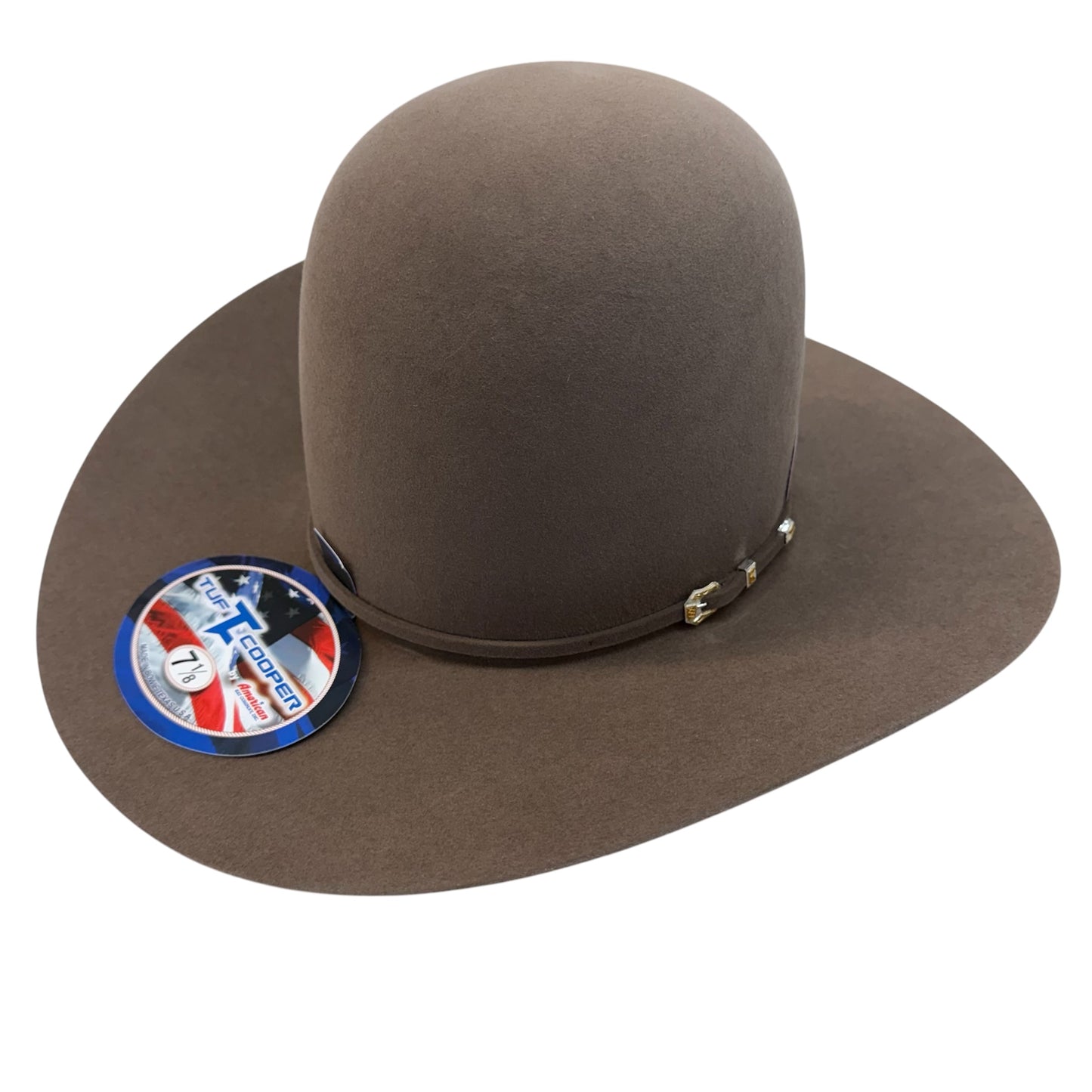 American Hat 10X Pecan Felt Hat 7" Tall Crown Tuf Cooper Collection