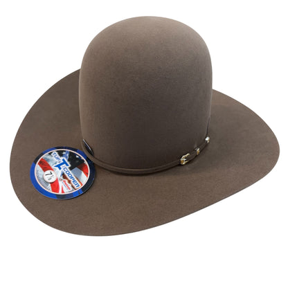 American Hat 10X Pecan Felt Hat 7" Tall Crown Tuf Cooper Collection